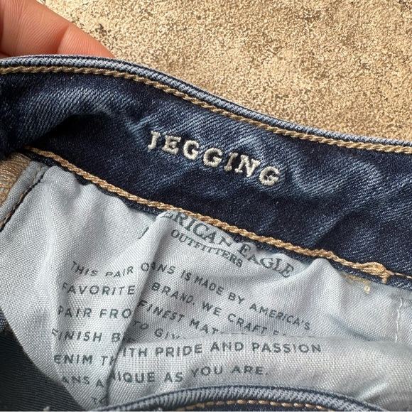 AE AMERICAN EAGLE SKINNY SUPER STRETCH WOMENS JEGGING JEANS SIZE 4 REGULAR - Picture 5 of 8